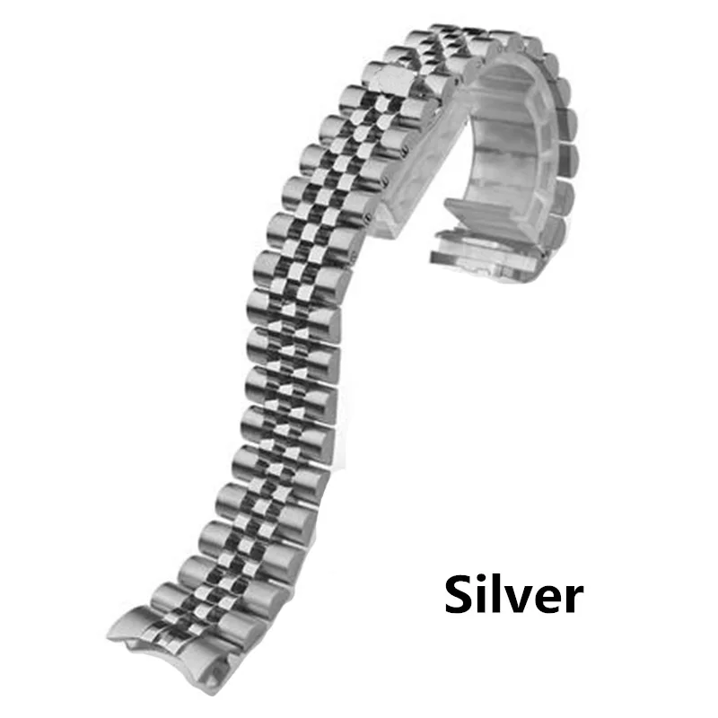Men Women 13mm 17mm 20mm Brands Silver Gold Stainless steel WatchBands Strap Replace For DATEJUST ROLE Watch Wristband Bracelet