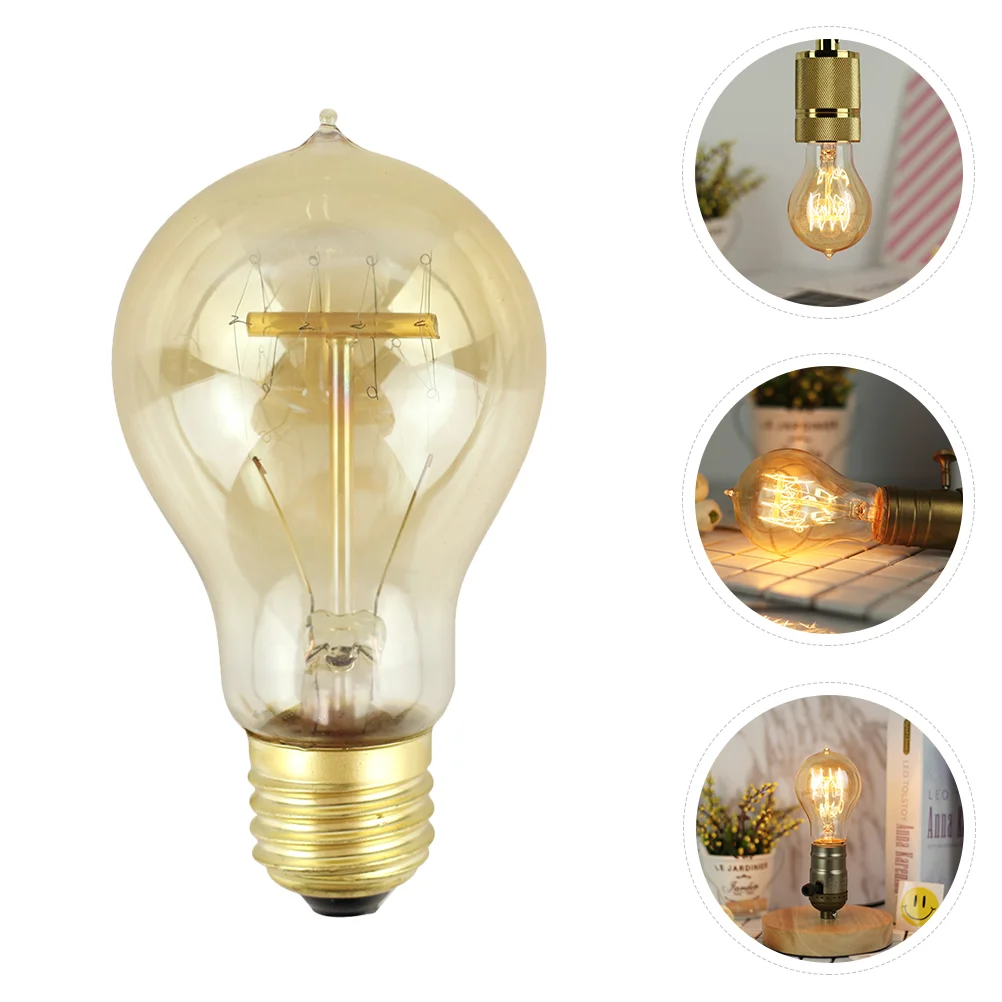 

1Pc Decorative Lamp Bulb Household Retro Light Bulb Lighting Accessory (Golden)