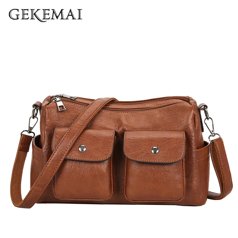 

Soild Color Designer Ladies Shoulder Bag Luxury Design Women's Bags High Quality PU Leather Women Messenger Bags Bolsos De Mujer
