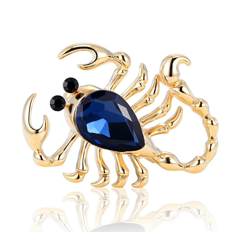 

Donia jewelry Scorpion Brooch Men's Jewelry Collares Crystal Pin Pin Women's Anniversary Jewelry Insect Hood Accessories