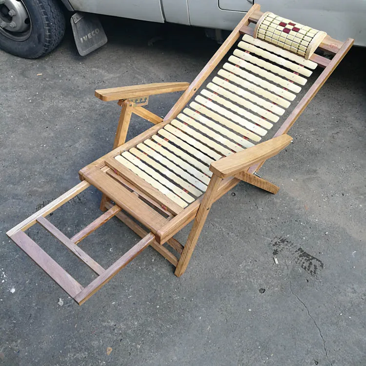 Bamboo lounge chair cool bed summer leisure elderly lazy satisfied outdoor bamboo lunch break backrest folding |