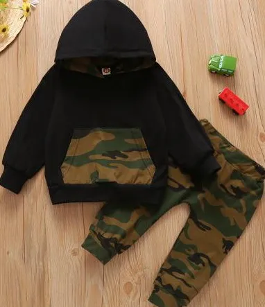 Комплекты одежды из 2 предметов для маленьких мальчиков и девочек на осень зиму