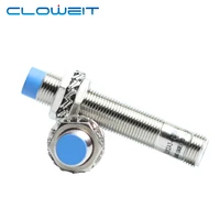 cloweit ip65 m12 inductance proximity sensor npn pnp dc10 30v 4pin connect cylindrical metal approach switches lj12a3 series
