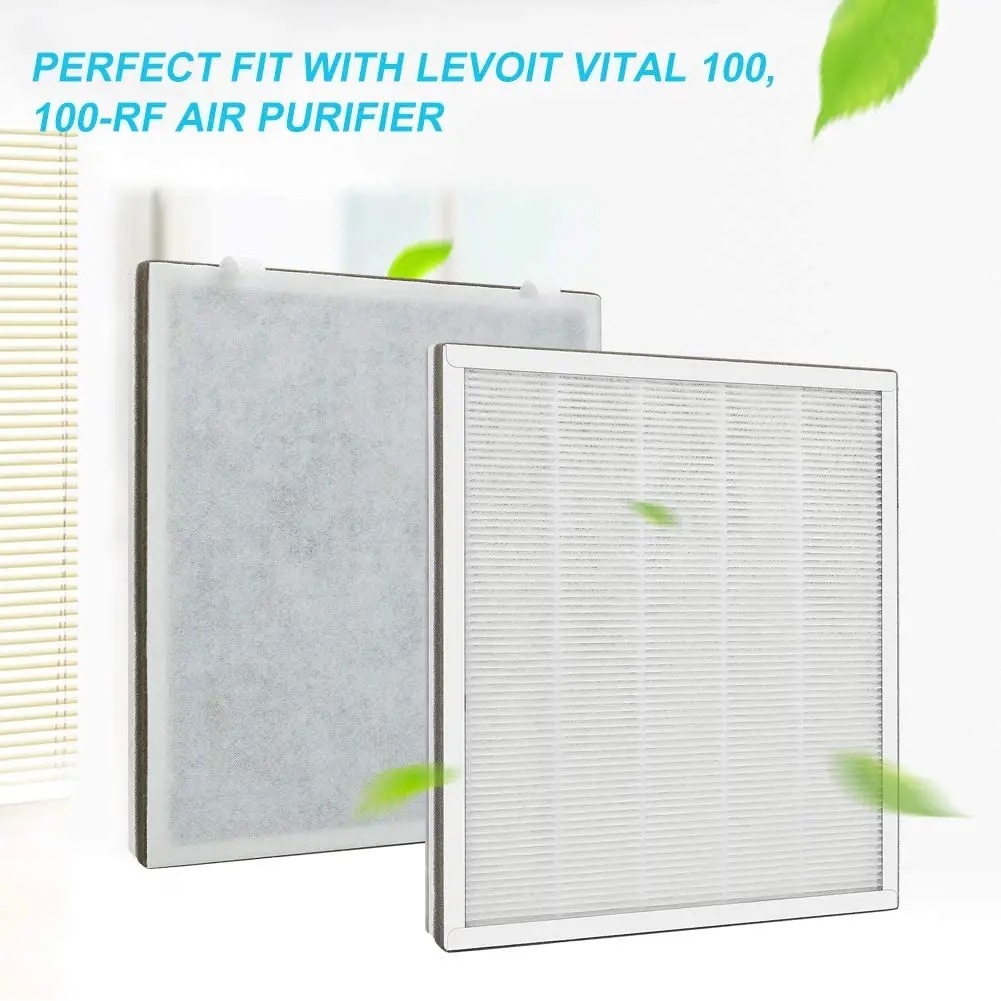 

2 шт., сменные угольные фильтры для очистителя воздуха Levoit Vital 100100