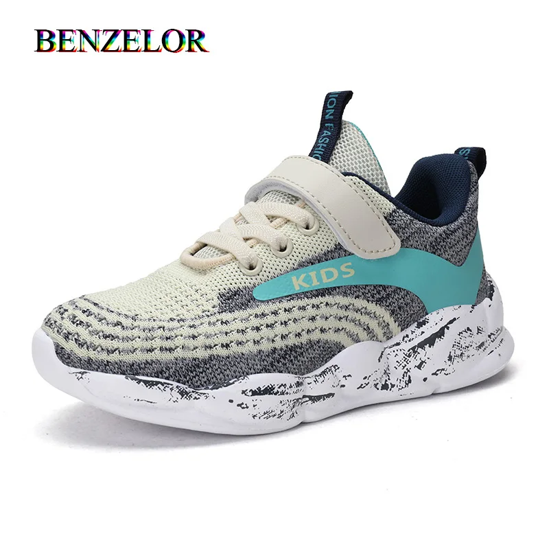 Детские кроссовки BENZELOR Повседневные Легкие дышащие для мальчиков и девочек