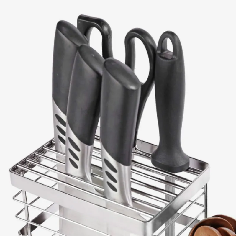

Simple stainless steel cutting board rack cabinet sink countertop cutting board knife rack cutting board storage rack LB90515