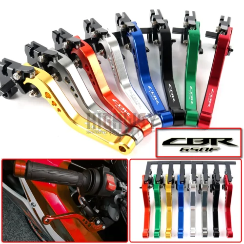 

Motorcycle Accessories Modified Two Finger Clutch Short Adjustable Brake Levers Handle For Honda CBR650F CB650F CBR 650 F 14-17