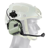abs tactical headset helmet type game headphone fifth generation chip headset removable design for hunting tactical green