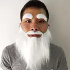 Белый смешной усы искусственная борода брови детский творческий костюм для вечеринки Косплей Детский пират украшение на Хэллоуин