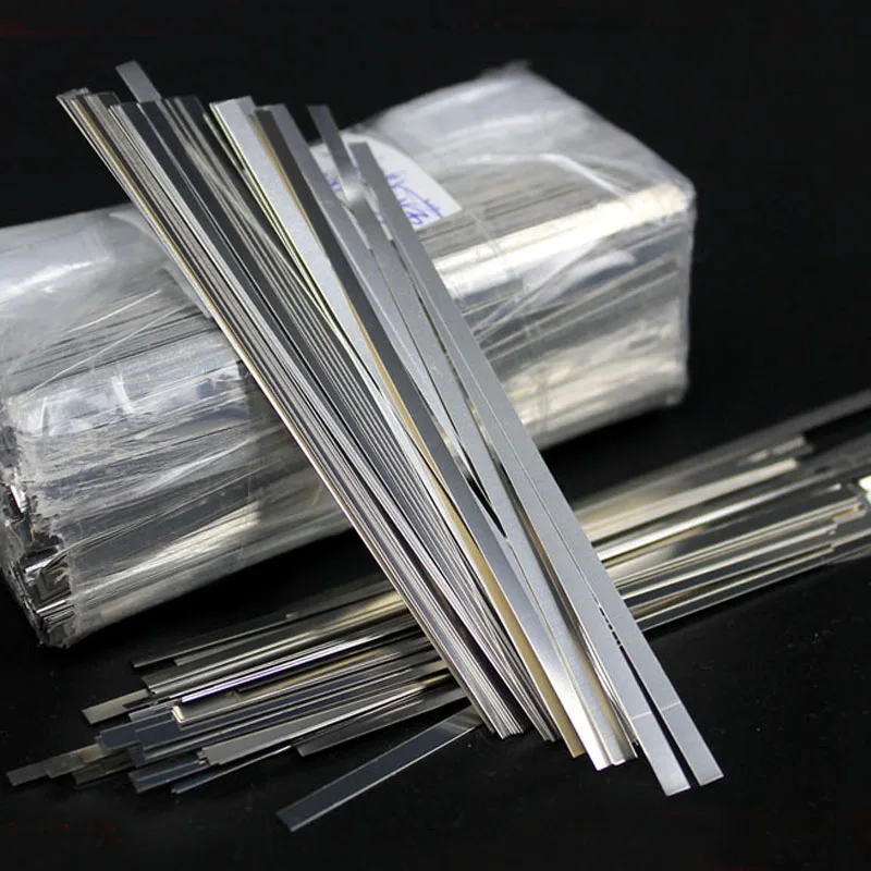 

10pcs 99.96% Pure Nickel Strip Sheets For Battery Spot Welding Machine