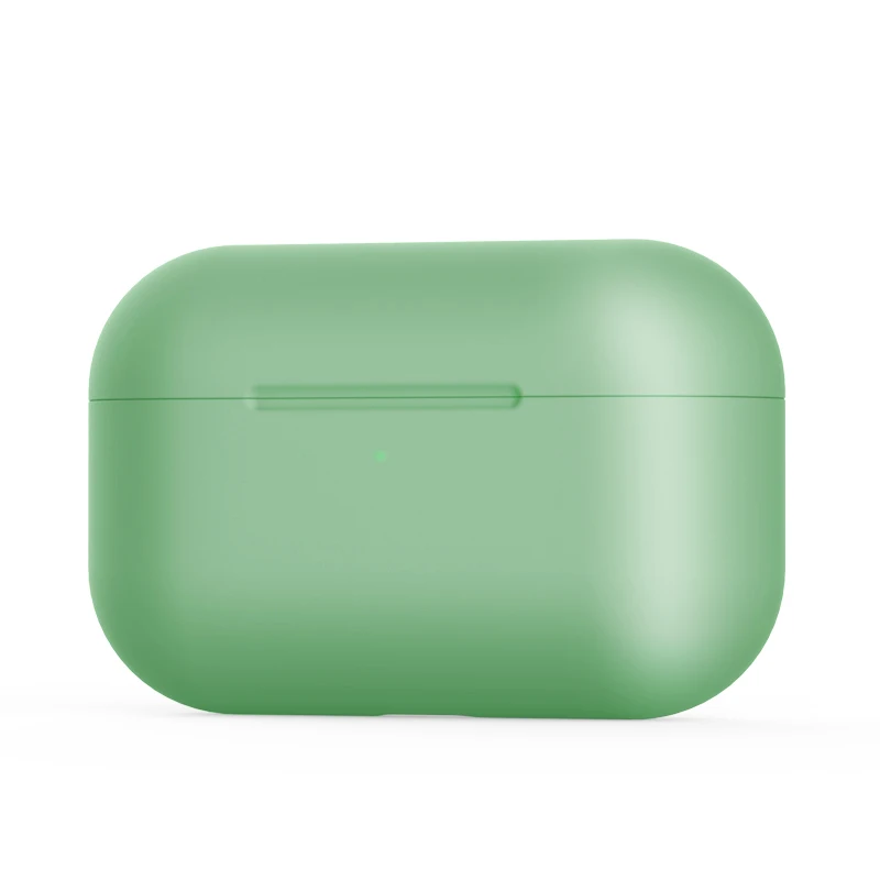 green Чехол для airpodspro чехол на air pods чехол s для apple airpods pro чехол для airpod pro airpodpro Силиконовый противоударный чехол - Цвет: green