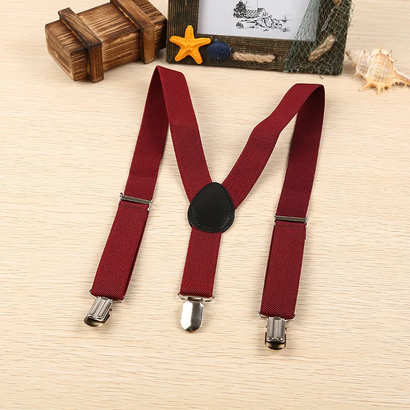 Linbaiway унисекс детский однотонный эластичный пояс для подтяжек эластичные