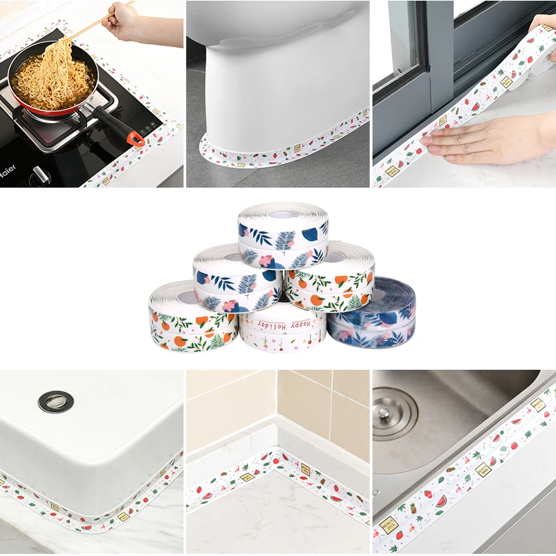 

Beautiful seam stickers kitchen mildew-proof waterproof tape moisture-proof kitchen and bathroom sink gaps pool toilet stickers