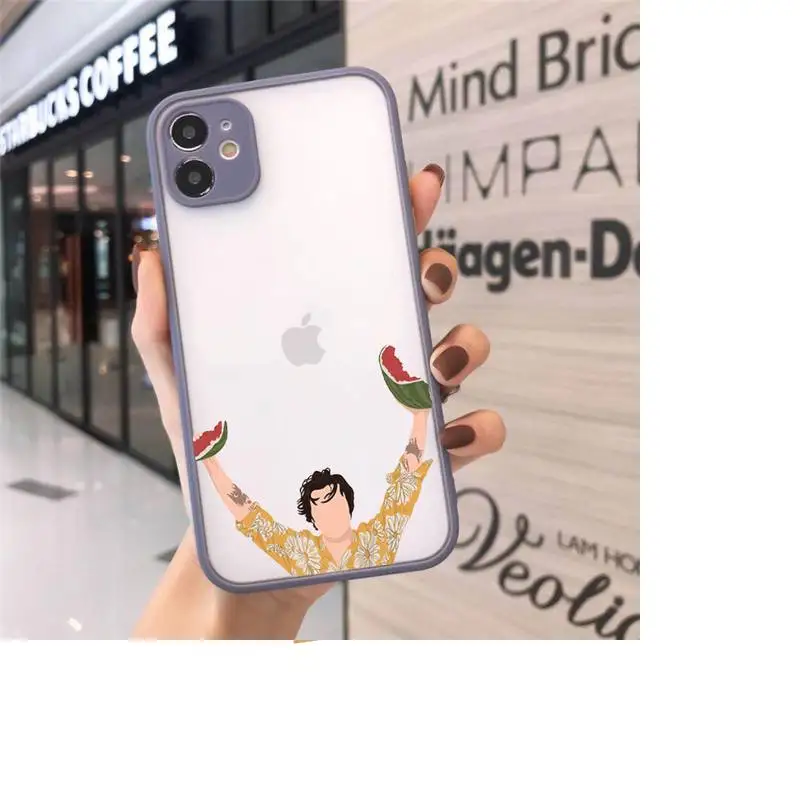

harry style Phone Case Matte For iPhone 12 Mini 11 Pro XR XS Max 7 8 Plus X Hard PC Back Cover