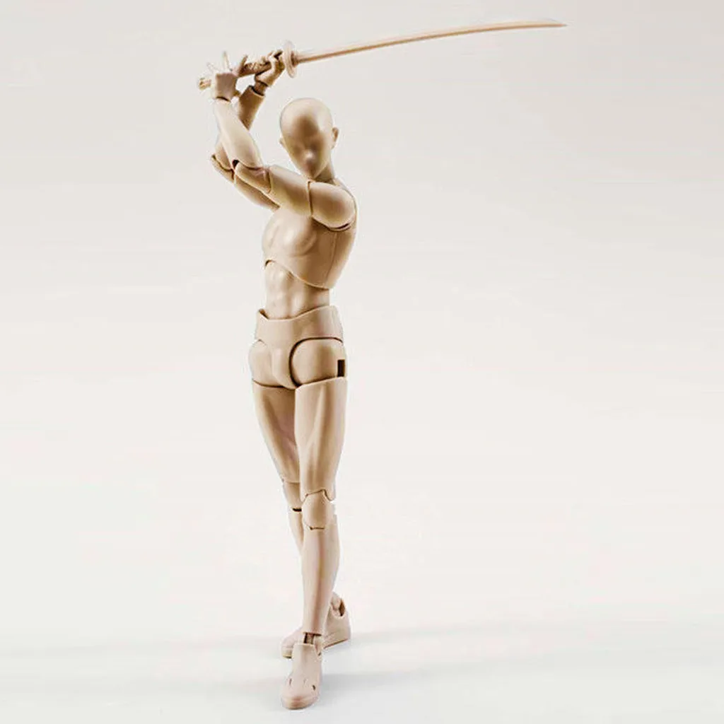 ПВХ Фигурки тела модель манекен bjd арт схематичный эскиз фигурка 3D13cm фигурка игрушки художника подвижная Мужская Женская фигурка с шарнирными соединениями