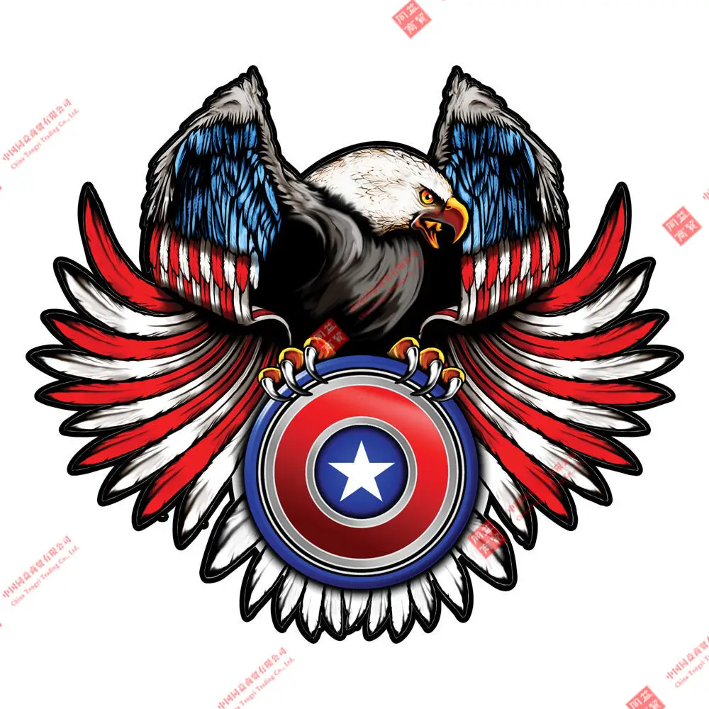 

Personality Racing Motorcycle Helmet Stickers Bald Eagle RV Decal Sticker Motor Home Trailer,truck, Golf Cart Decal