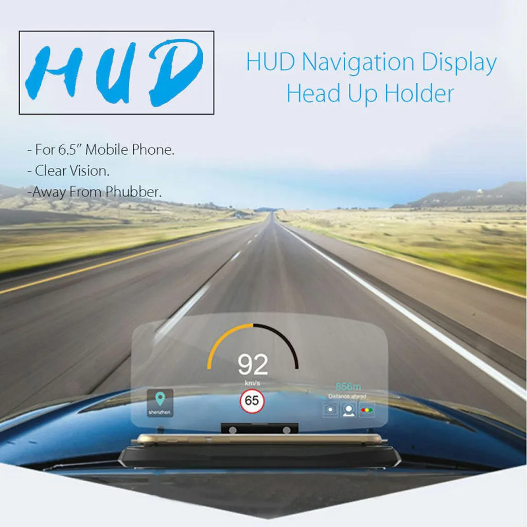 Автомобильный проектор Hud мобильный навигатор держатель смартфона Gps-дисплей Hd