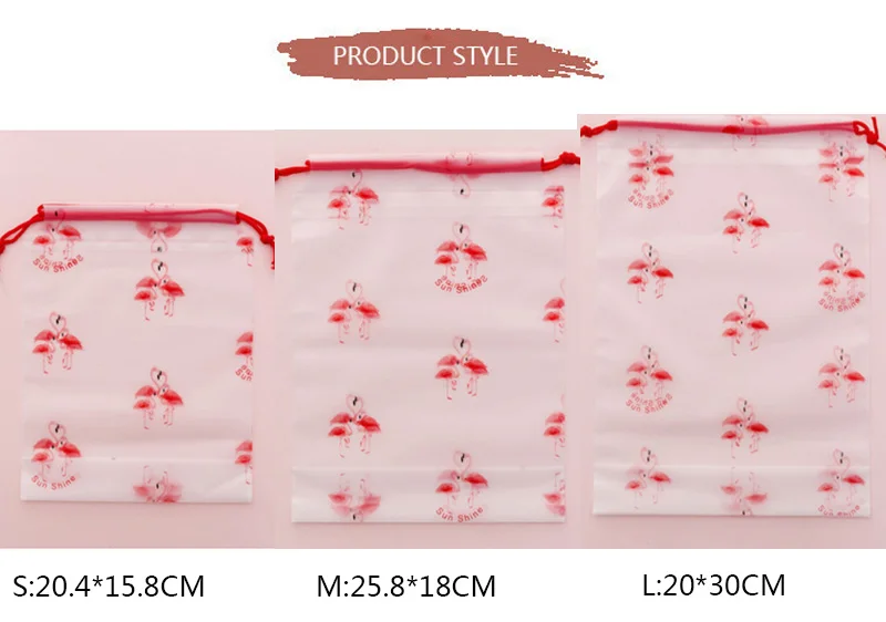 Дорожная сумка с изображением фламинго прозрачный косметический пакет со