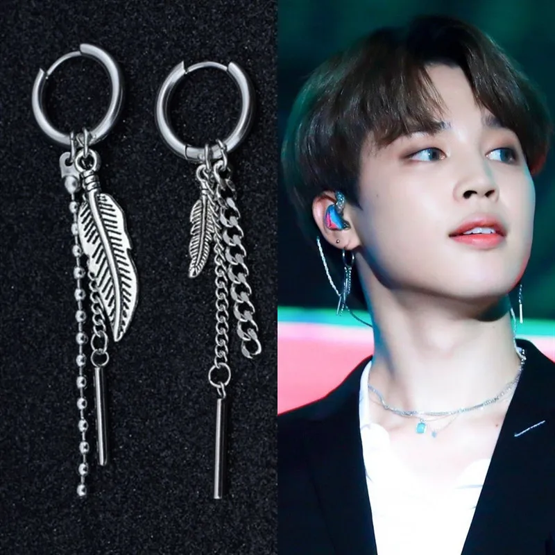 Корейская бижутерия 1 пара серьги гвоздики из нержавеющей стали с бусинами в