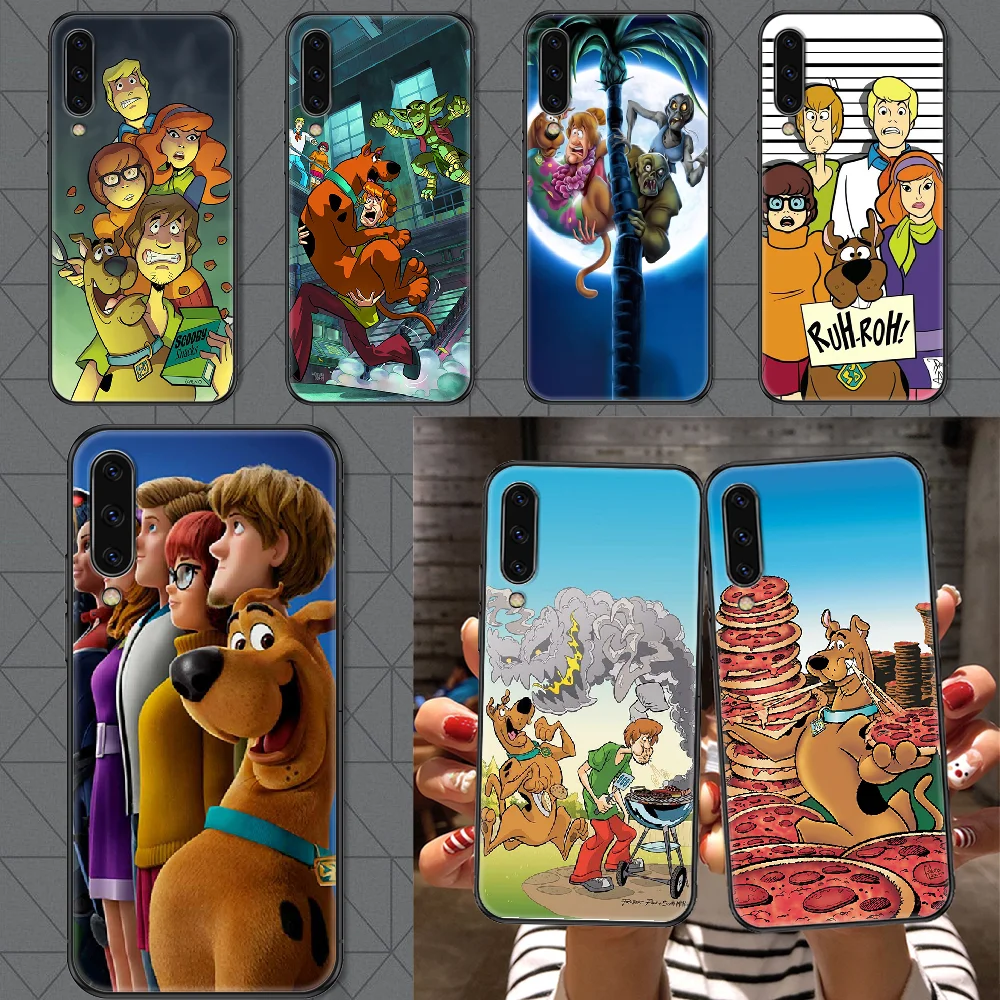 

Cartoon Movie Scoobies Doo Phone case For Samsung Galaxy A 3 5 7 8 10 20 21 30 40 50 51 70 71 E S 2016 2018 4G black painting