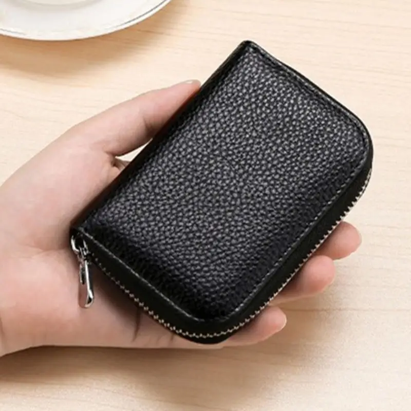 Модный креативный многокарточный кожаный бумажник с защитой от кражи мужской