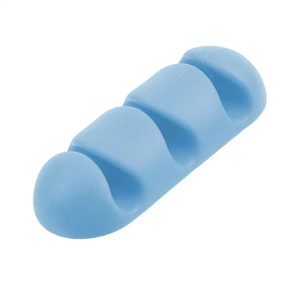 5 шт. провод держатель силиконовый для наушников USB Кабельный зажим самоклеящаяся