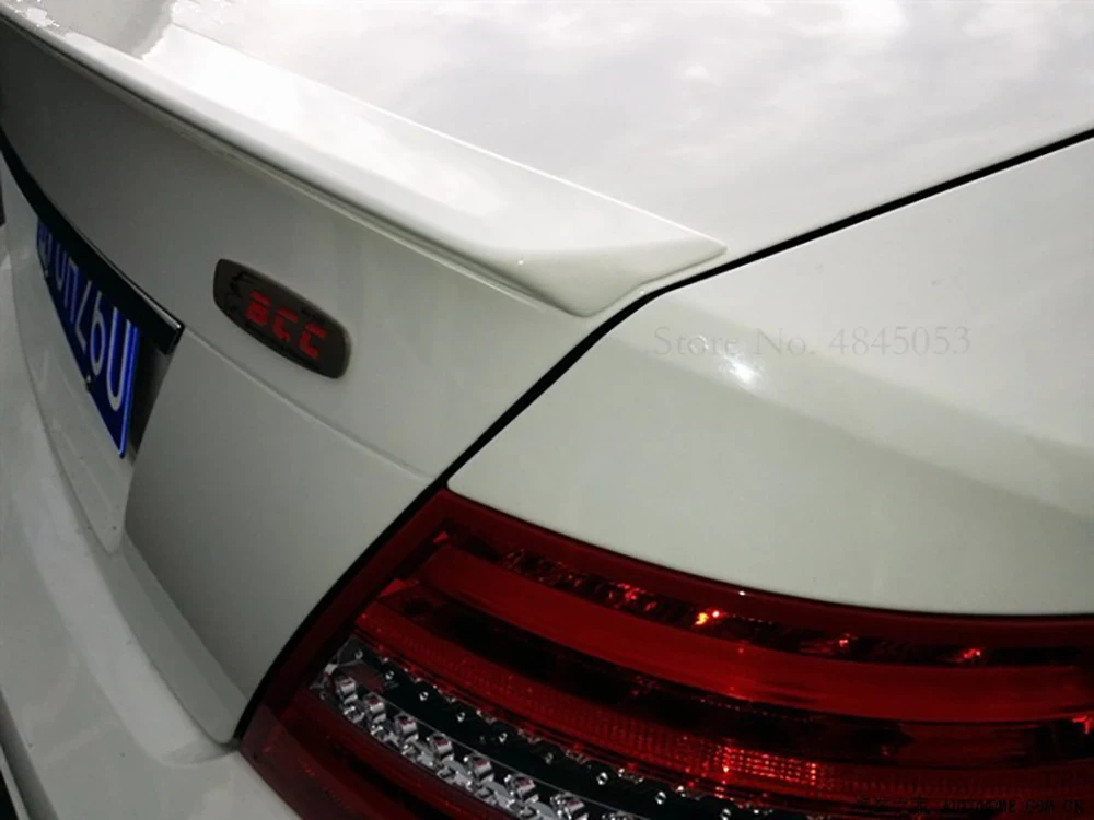 AITWATT для Benz W204 C180 C200 C260 C280 C300 C74 черный Спойлер ABS Материал заднее крыло автомобиля