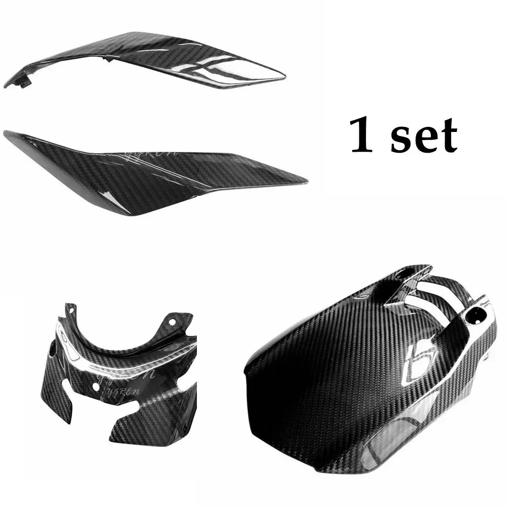 

4 Pieces/set Pre-Preg Carbon Fiber for Yamaha MT10 Rear Seat Light & Mudguard & Side Panel Fairing