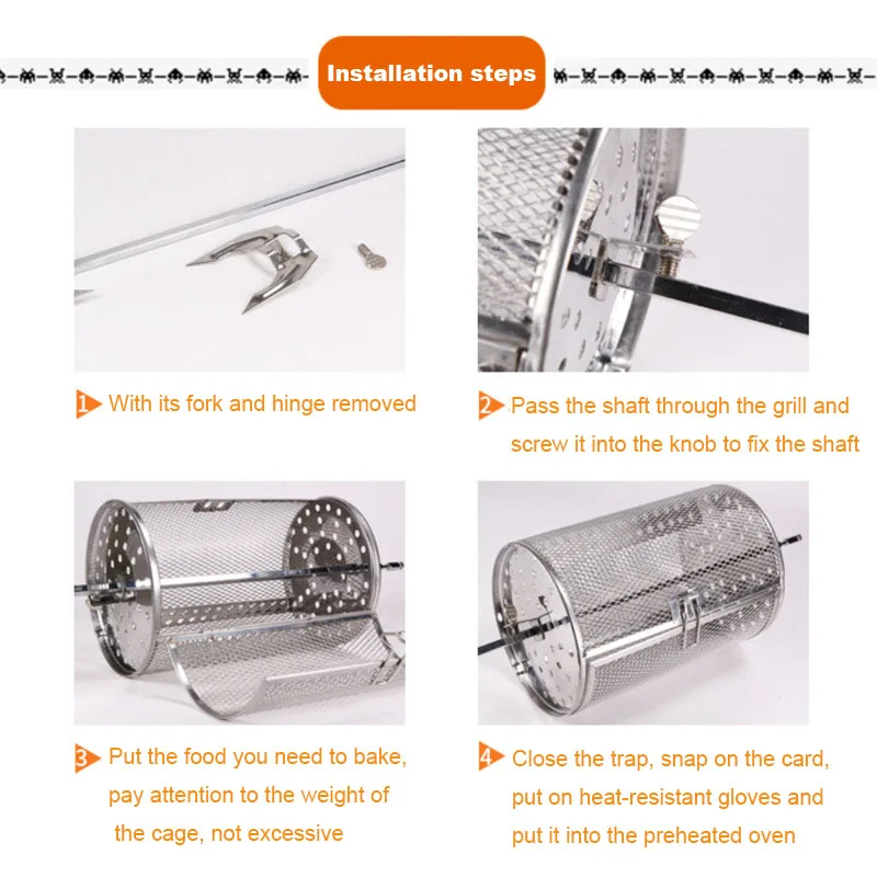 Корзина для Жаровня из нержавеющей стали жаровня барбекю корзина шампуров