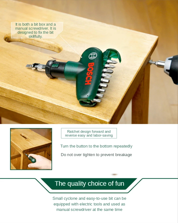 

Screwdriver 10 ratchet screwdriver set household high precision bite box screwdriver repair tool smart home