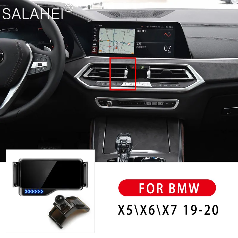 

2021New электрический автомобиль мобильный телефон держатель для BMW X5 X6 X7 2019 2020 крепление, устанавливаемое на вентиляционное отверстие в салон...