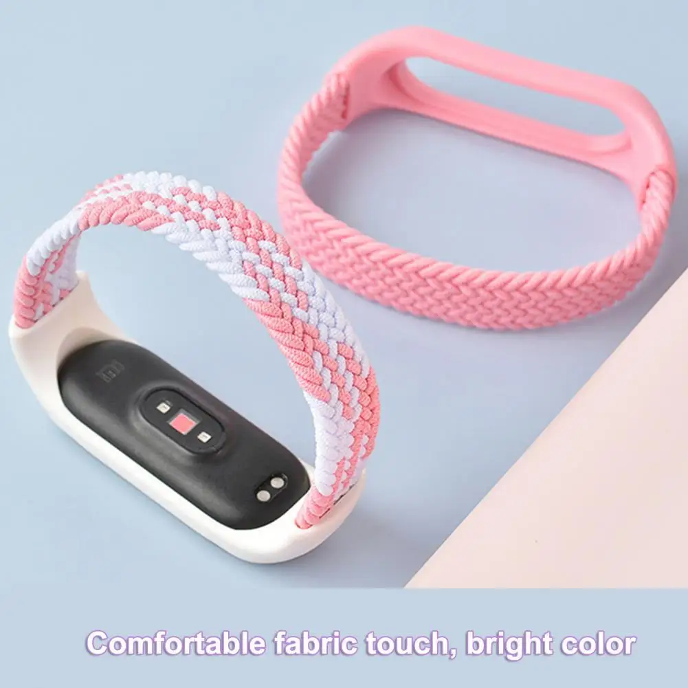 

Watch Band Convenient Portable Elastic Nylon Braided Watch Band Replacement Watch Strap Watchband