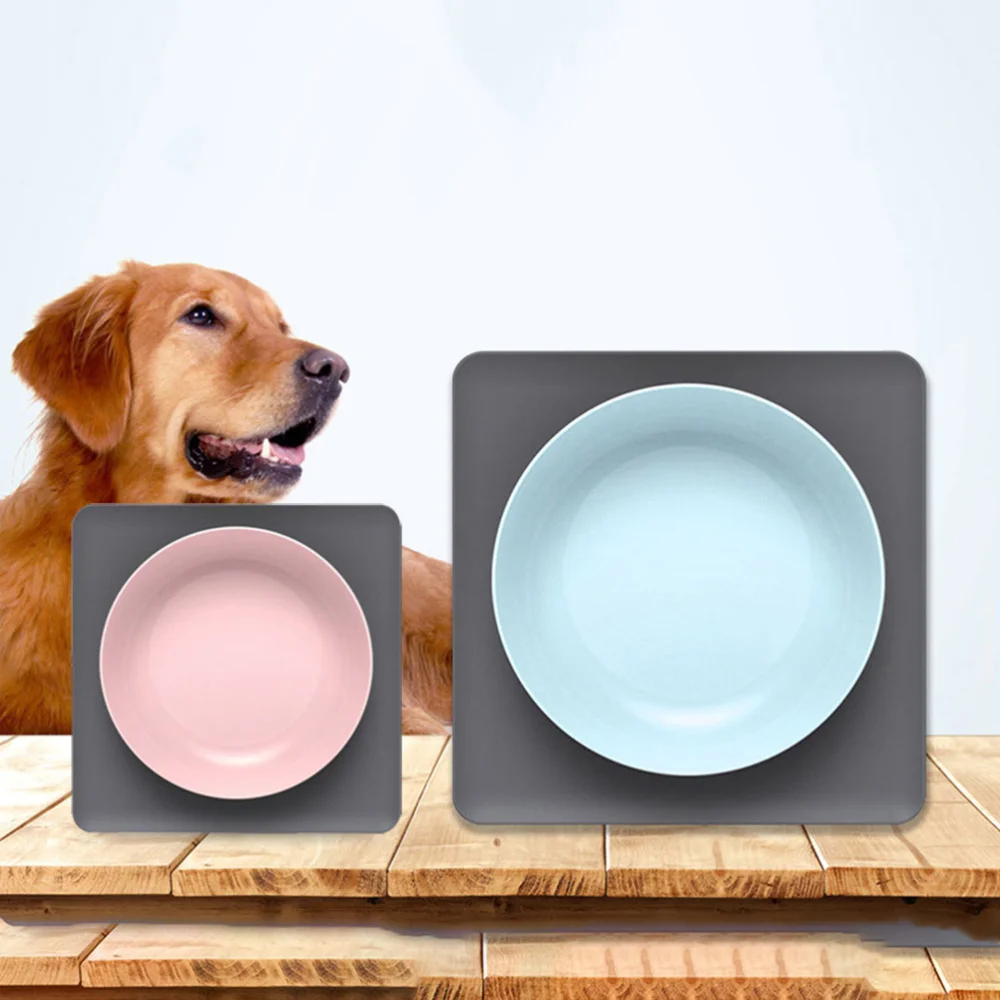 Pet Feeding Bowl Non-slip Placemat Sucker Dog Feeder Creative Food Water Slicone (Pink) | Дом и сад