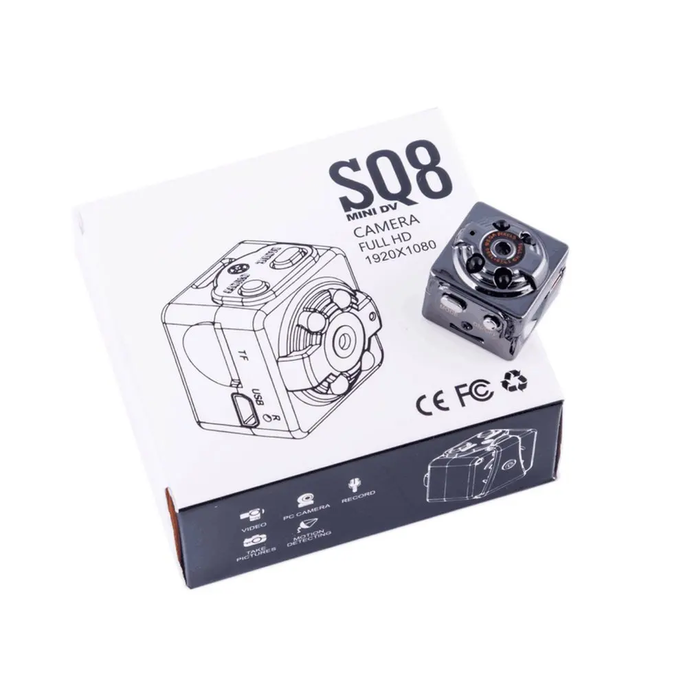 Мини камера SQ8 микро наружная Спорт Видео ночное тело DVR DV крошечные движения