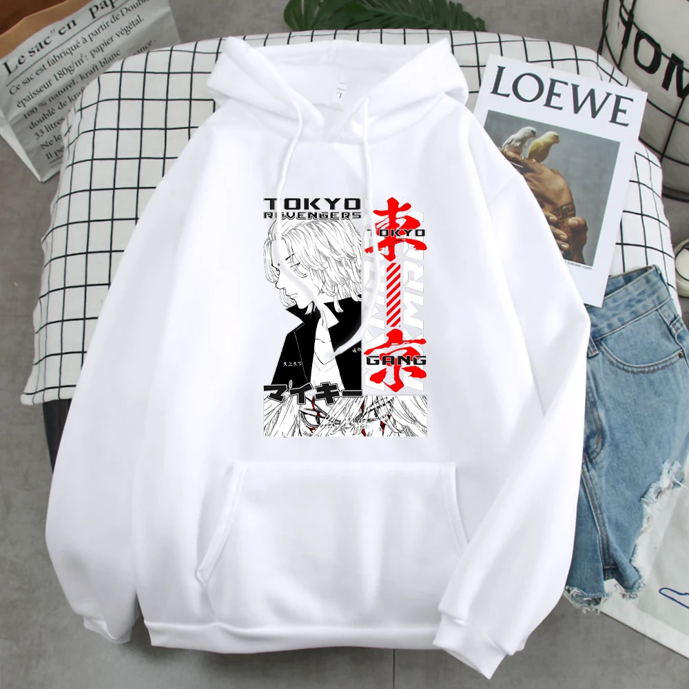 

Hoodies Mikey Tokyo Revengers Japanese Anime Men's Hoodies Vintage Warm Autumn Man Sweatshirts Comfortable Punk Manga Pullover