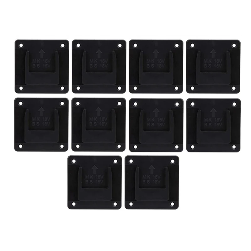 10pcs machine holder wall mount storage bracket fixing devices for makita 18v electric tool battery tools free global shipping