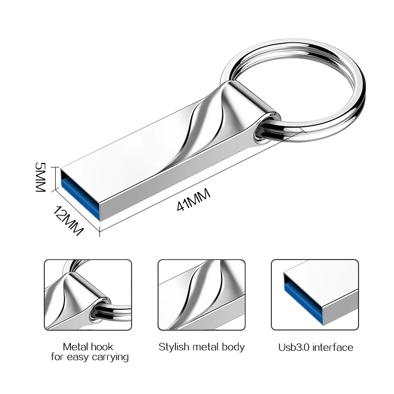 Металлический USB-флеш-накопитель объемом 64 ГБ 32 16 8 USB-накопитель 128 256 usb-диск с