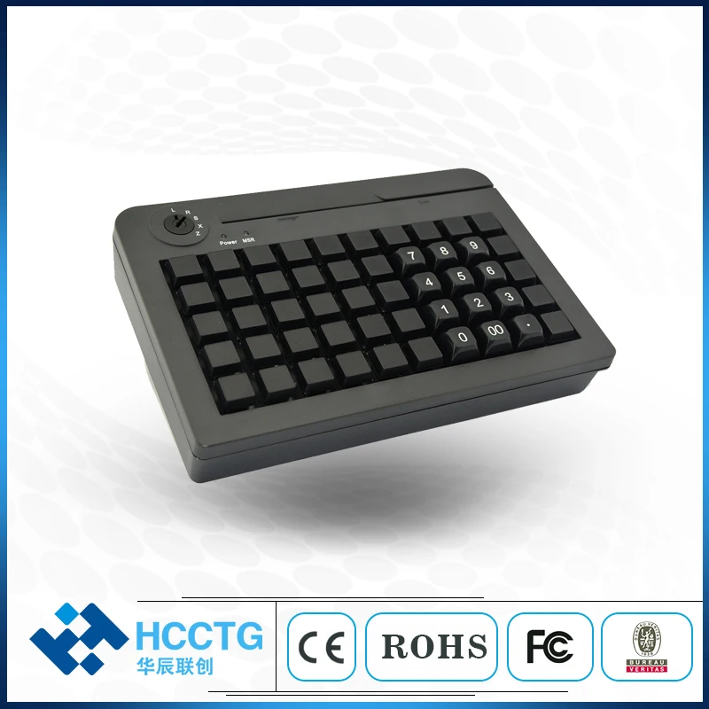 USB 50 keypad Programming Keyboard POS Programmable Keyboard MSR Magnetic Card Reader KB50M