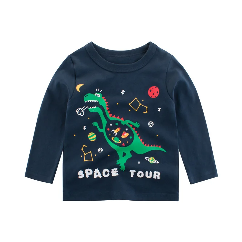 

Children Cotton T Shirts 2020 Spring Autumn Boys Long Sleeve Tee Toddler Kids Cartoon Casual Pullover Tops Clothes C0021