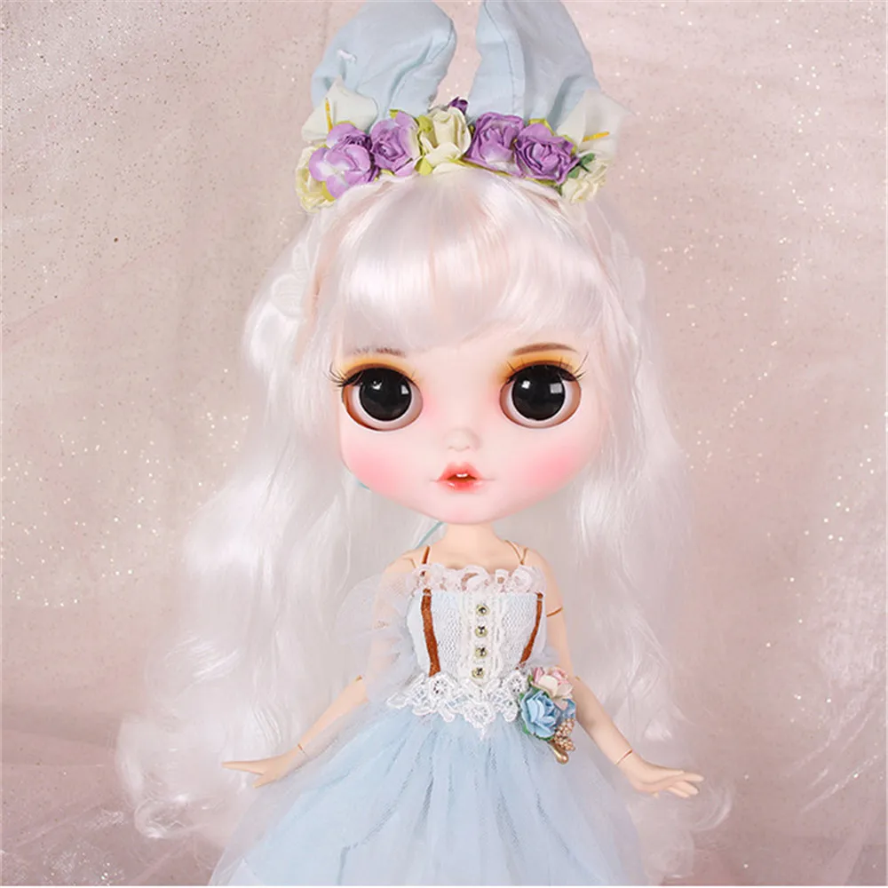Кукла Blyth ледяная DBS белая кожа резные губы матовая индивидуальный дизайн лицо