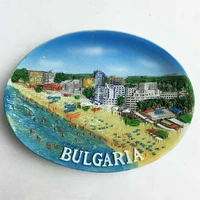 qiqipp european black sea tourism commemorative magnet three dimensional refrigerator sticker bulgaria tourism