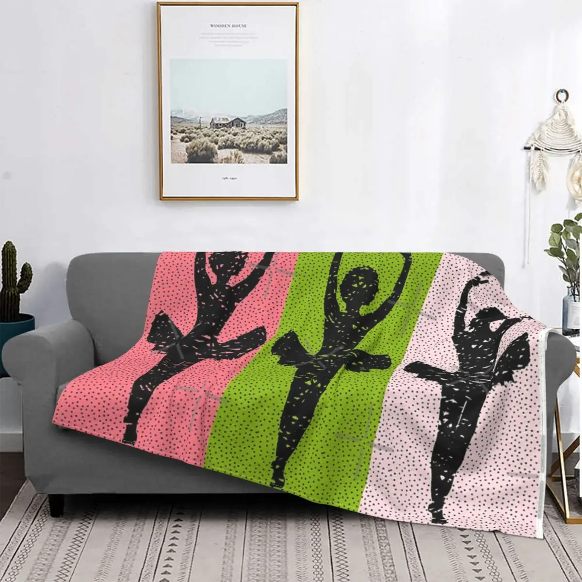 

Manta de silueta de bailарина afroamerican, colcha de cama a cuadros, manta de felpa de Anime, a cuadros y fundas de verano