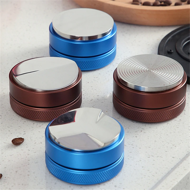 

Adjustable 304 Stainless Steel Coffee Espresso Tamper Macaron Convex Three Angled Slopes Base Distribution Tools