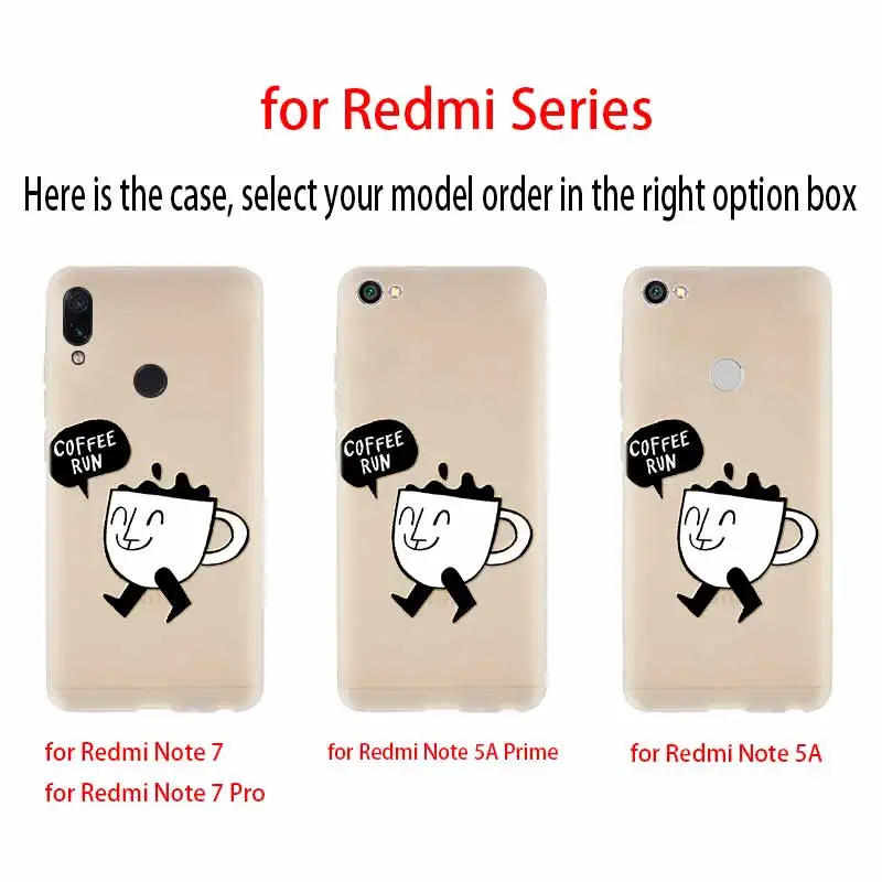 Soft Case For Xiaomi Redmi Note 10 9 8 7 6 5 Pro Max 10S 9S 9T 8T 4G 5G Cover Coffe Break | Мобильные телефоны и