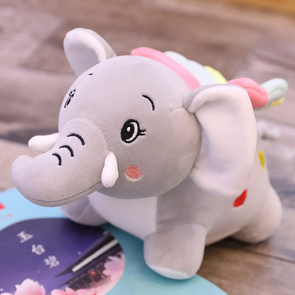 Милый маленький летающий слон кукла плюшевая игрушка Крылатый подушка для