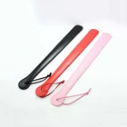 Плетка для шлепков, 48 см, кожаный фетиш, ролевые игры, ручка для рабыни, БДСМ, для игр для взрослых интимные игрушки для пар