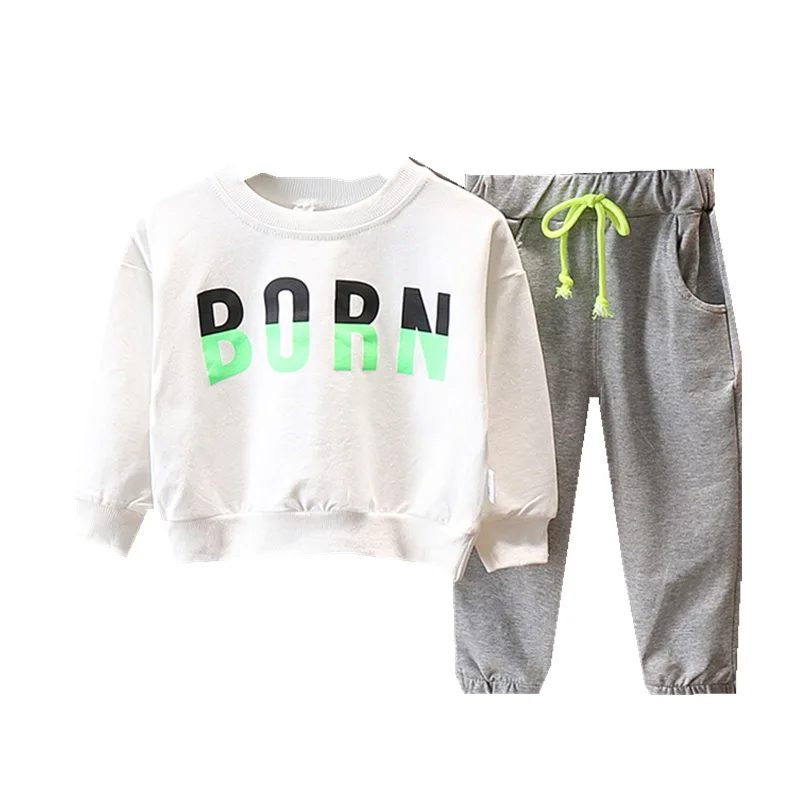 

Kids clothes spring and autumn new girls sets fashion letter printed sports top + pants two-piece girl clothes 1 2 3 4 5 6years