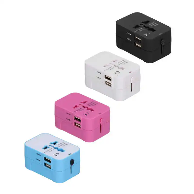 

Lavatrice Household Appliance Travel Adapter Worldwide Universal Power Converter Plug with 2USB Ports for UK EU US JP AU CN