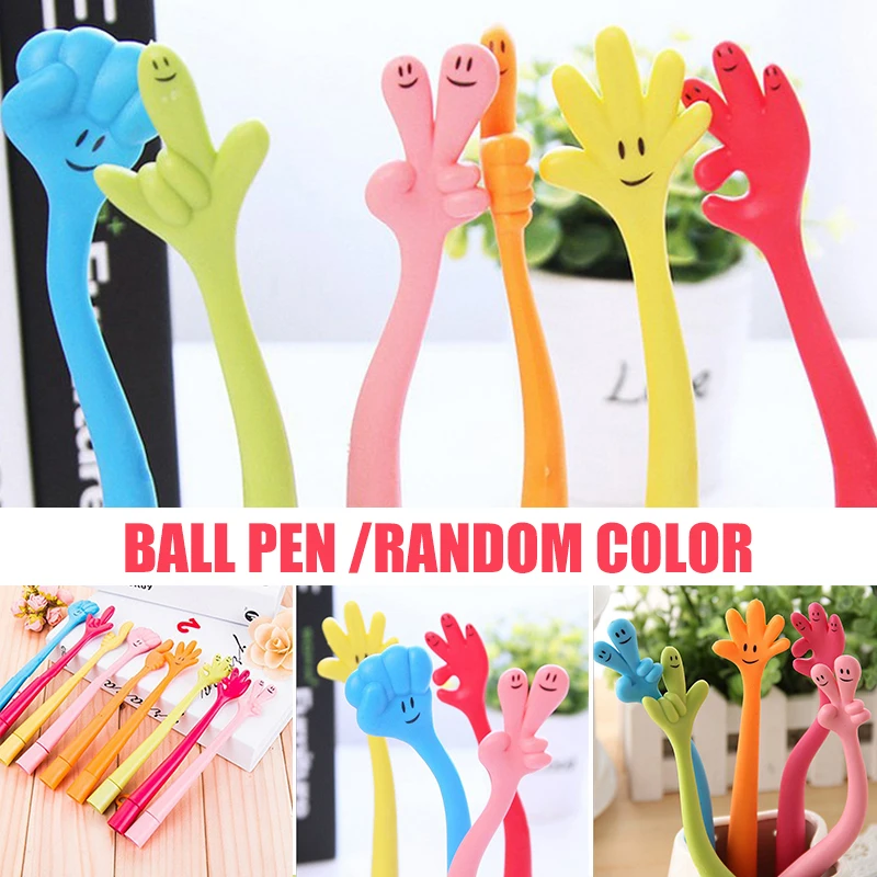 

Cartoon Gesture Ballpoint Pen Multipurpose Bendable Pen Creative Stationery Great Gifts Ballpoint Pen for Children Students