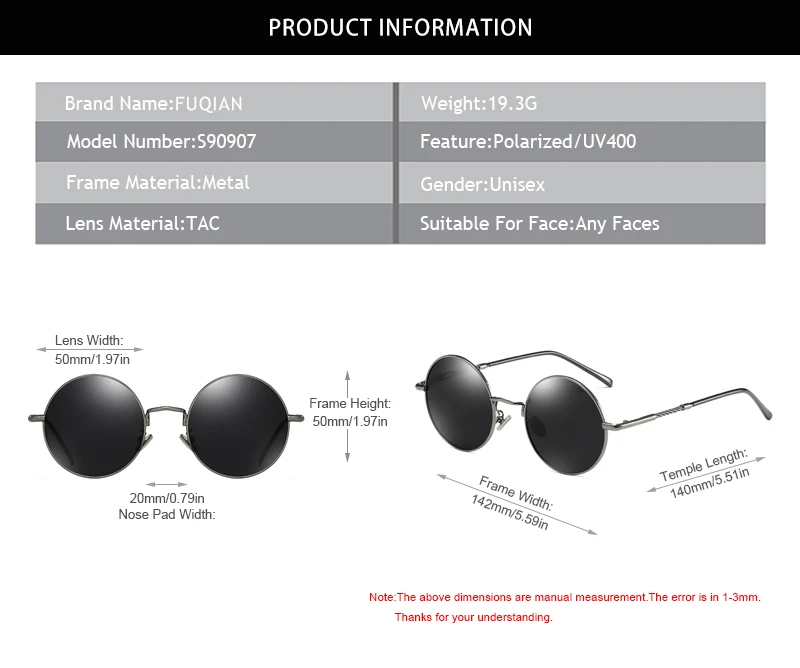 FUQIAN модные стимпанк Солнцезащитные очки мужские Поляризованные Ретро круглые металлические солнцезащитные очки женские зеркальные розовые очки Oculos De Sol
